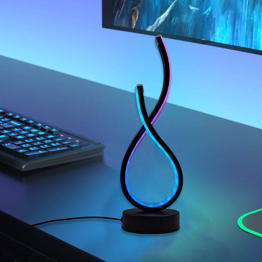 Modern Infinity LED Desk Lamp – USB Powered Colour Changing Light Led light