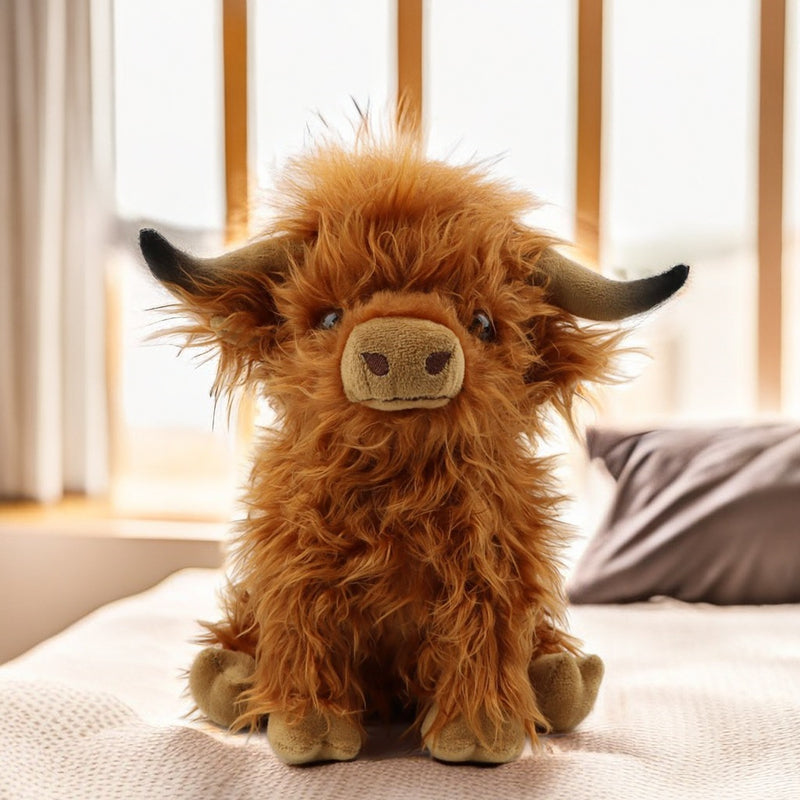 25cm Realistic Highland Cow Plush Toy Plush toy