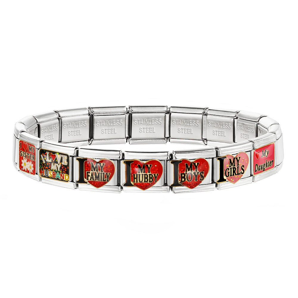 Italian Link Relationship Charms - 9mm - Truly Yours