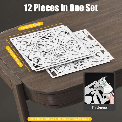 Pack of 12 Hanging Room Dividers 40x40cm - Truly Yours