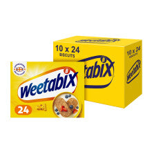Weetabix, Breakfast, Packed with Fibre, High in Vitamin D, Source of Iron, (Pack of 10)24 Biscuits (430g) - Truly Yours