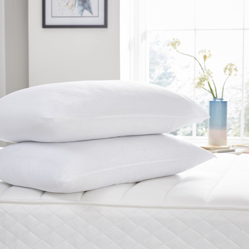 2x Bounce Back Pillows – Thick Fluffy Hotel Quality Bed Pillows (Pack of 2) - Truly Yours