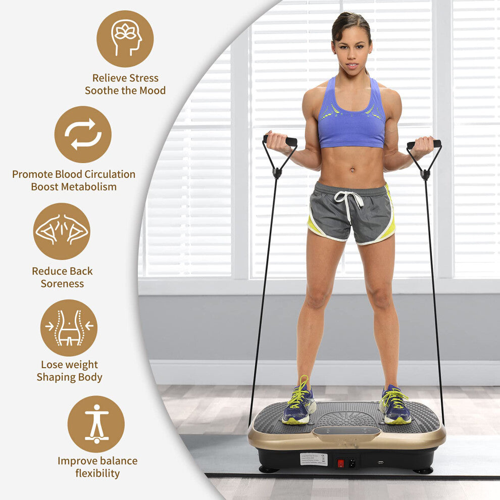 Elite VibeSlim Whole Body Vibration Plate – Full Body Fitness & Weight Loss Exercise Machine 💪✨ - Truly Yours