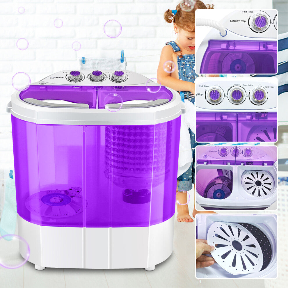 Electric Mini Portable Compact 3.6KG Washer Washing Machine Spin Dryer - Truly Yours