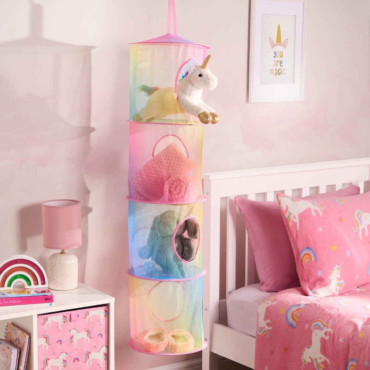 🧸 Extra Large Kids Toys Storage Hanging Net Basket – Tie Dye 🧸 - Truly Yours