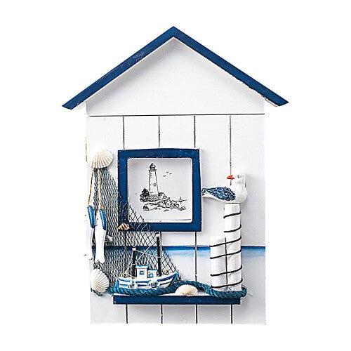 NAUTICAL WOODEN KEY HOLDER CABINET - Truly Yours