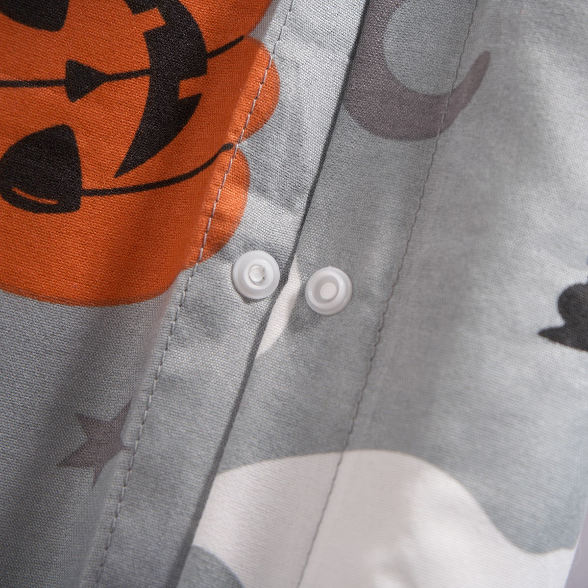 Halloween Duvet Cover Set in Grey,- Single