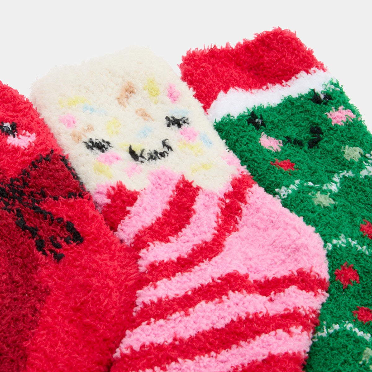 Christmas Sweetie Pies Fluffy Fleece Socks.