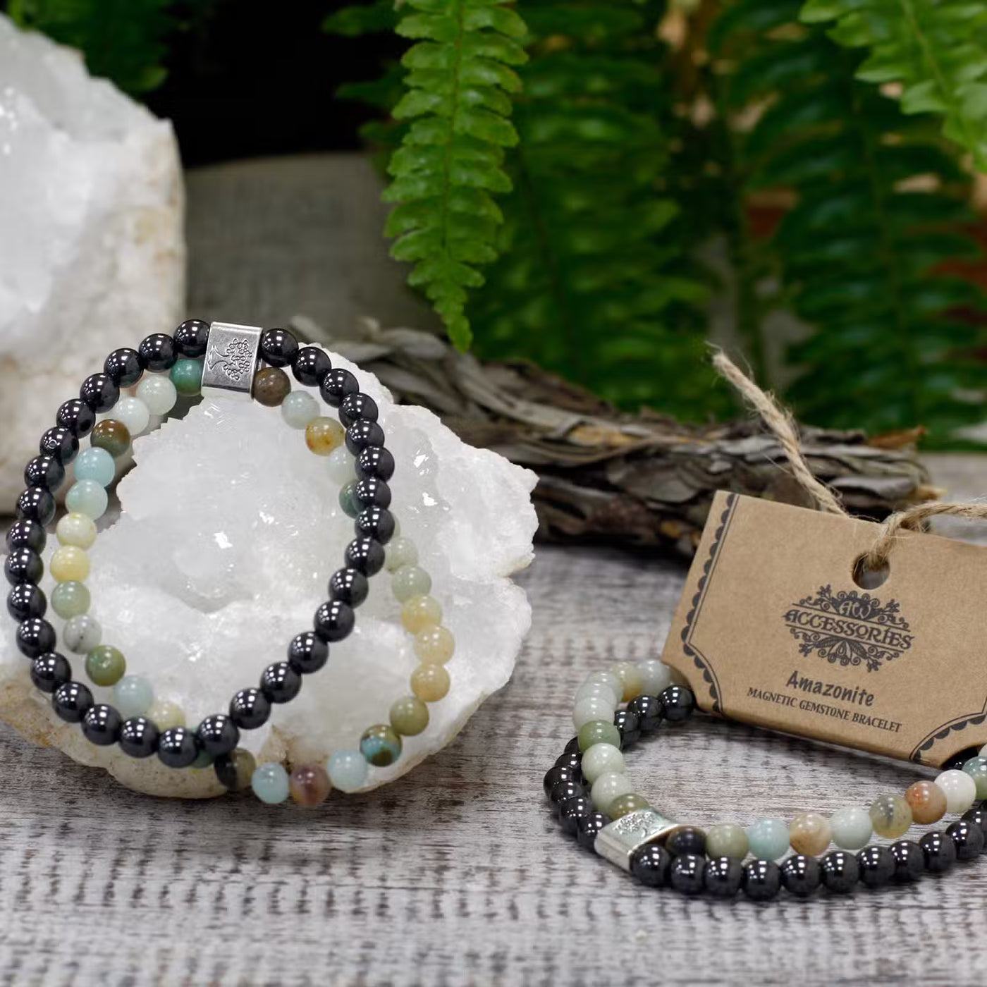 Magnetic Gemstone Bracelet - Amazonite - Truly Yours