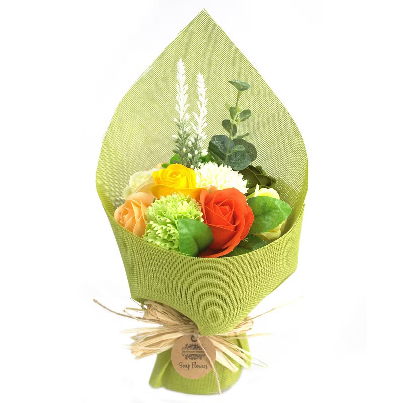 Standing Soap Flower Bouquet - 6 Colours Green Soap Flower Bouquets