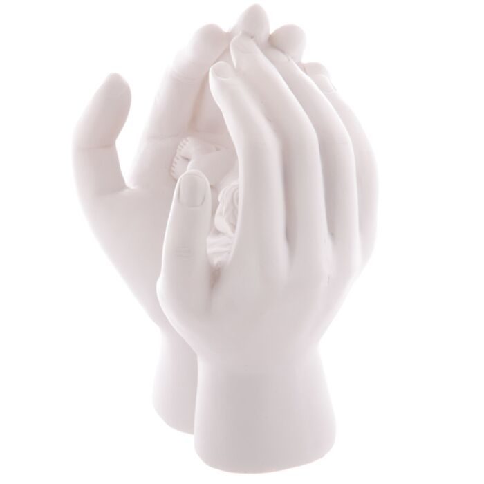 LED Cute Hands and Sleeping Cherub Ornament Ornament