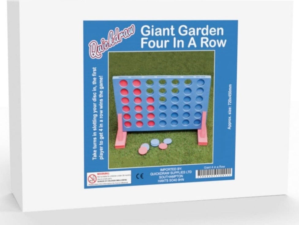 Giant 4-in-a-Row Garden Game Outdoor toys