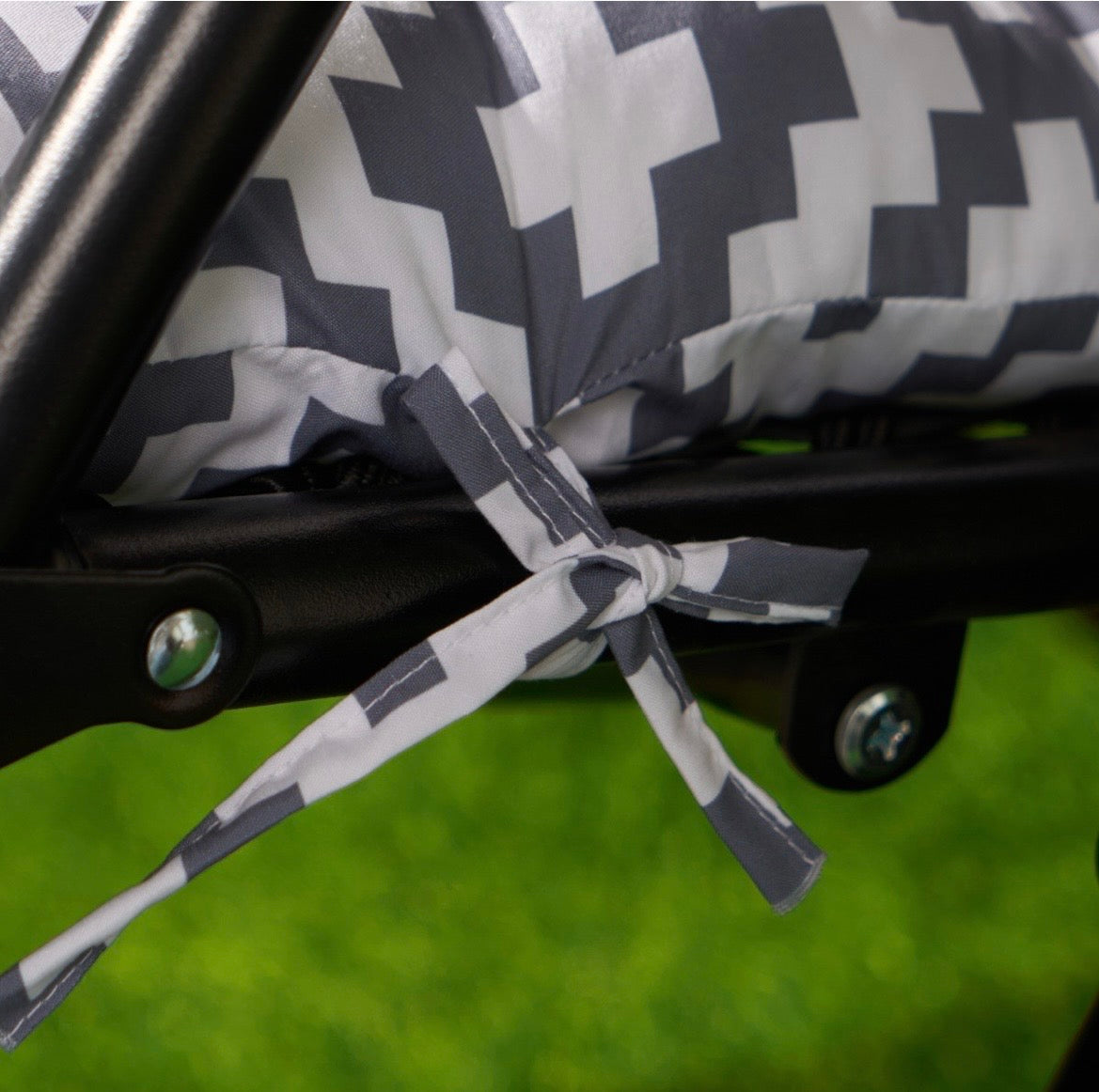 Gravity Chair Geometric Cushion - Grey - Truly Yours