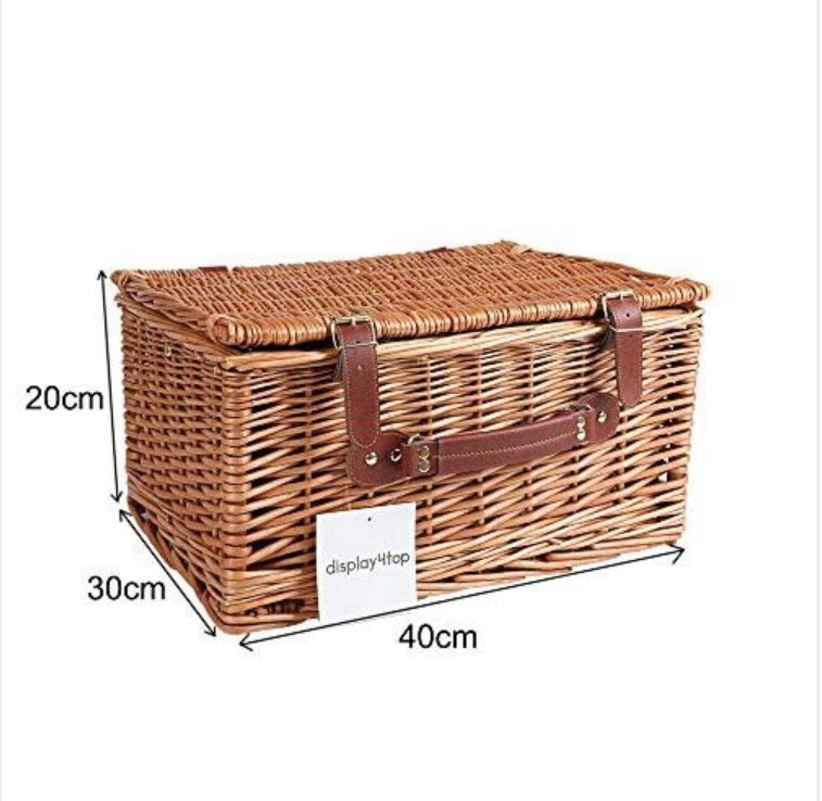 4 Person Traditional Wicker picnic basket - Truly Yours