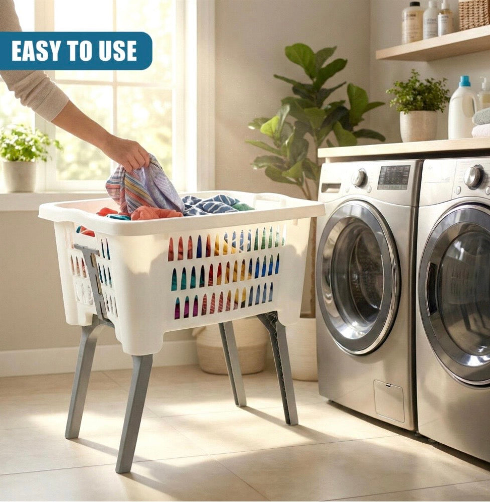 Laundry Basket with foldaway legs - Truly Yours