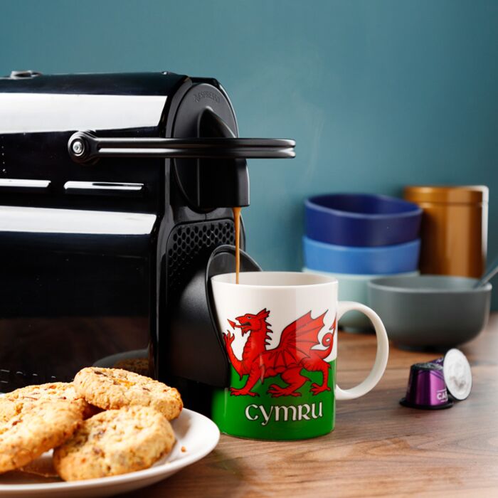 Porcelain Mug - Welsh Dragon Wales (Cymru) Souvenir - Truly Yours