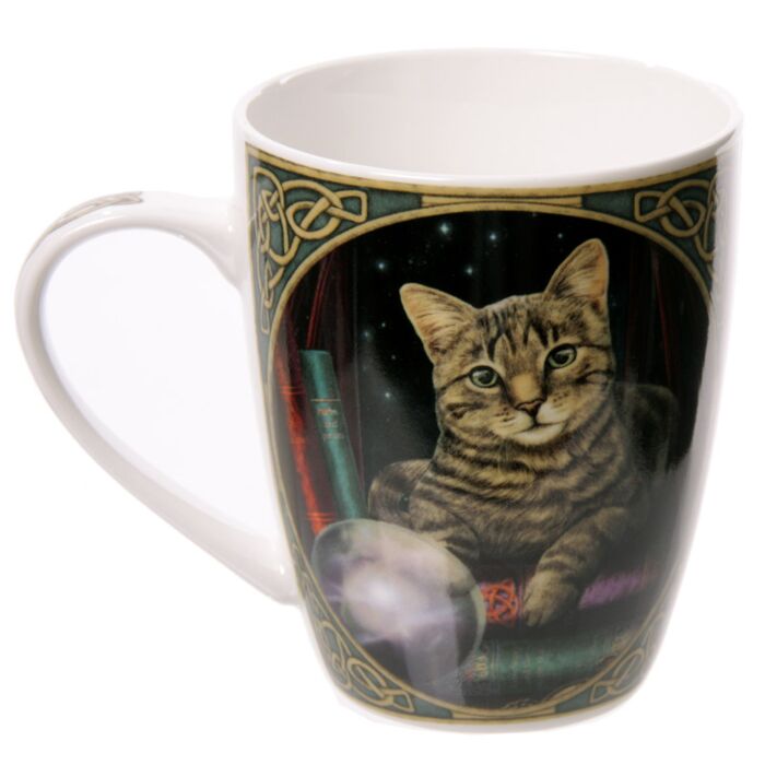 Porcelain Mug - Lisa Parker Fortune Teller Cat Mug