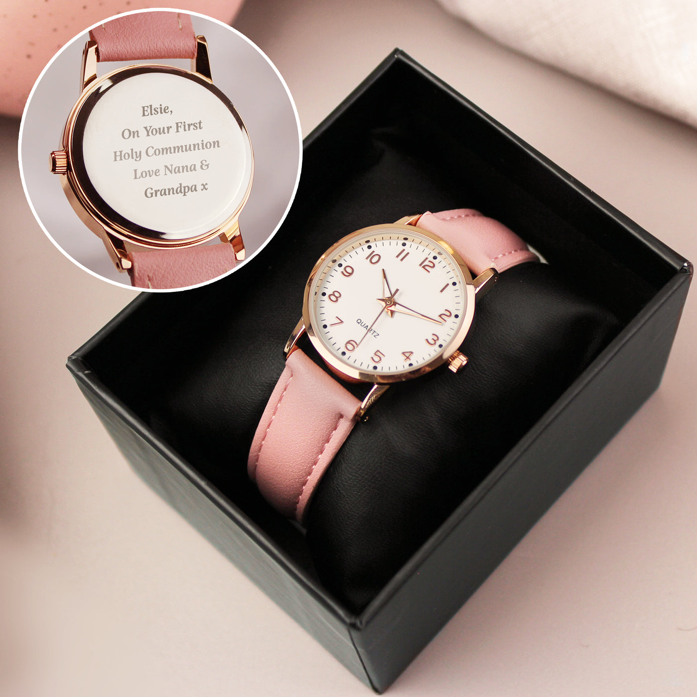 Personalised Girls Pink Watch - Truly Yours