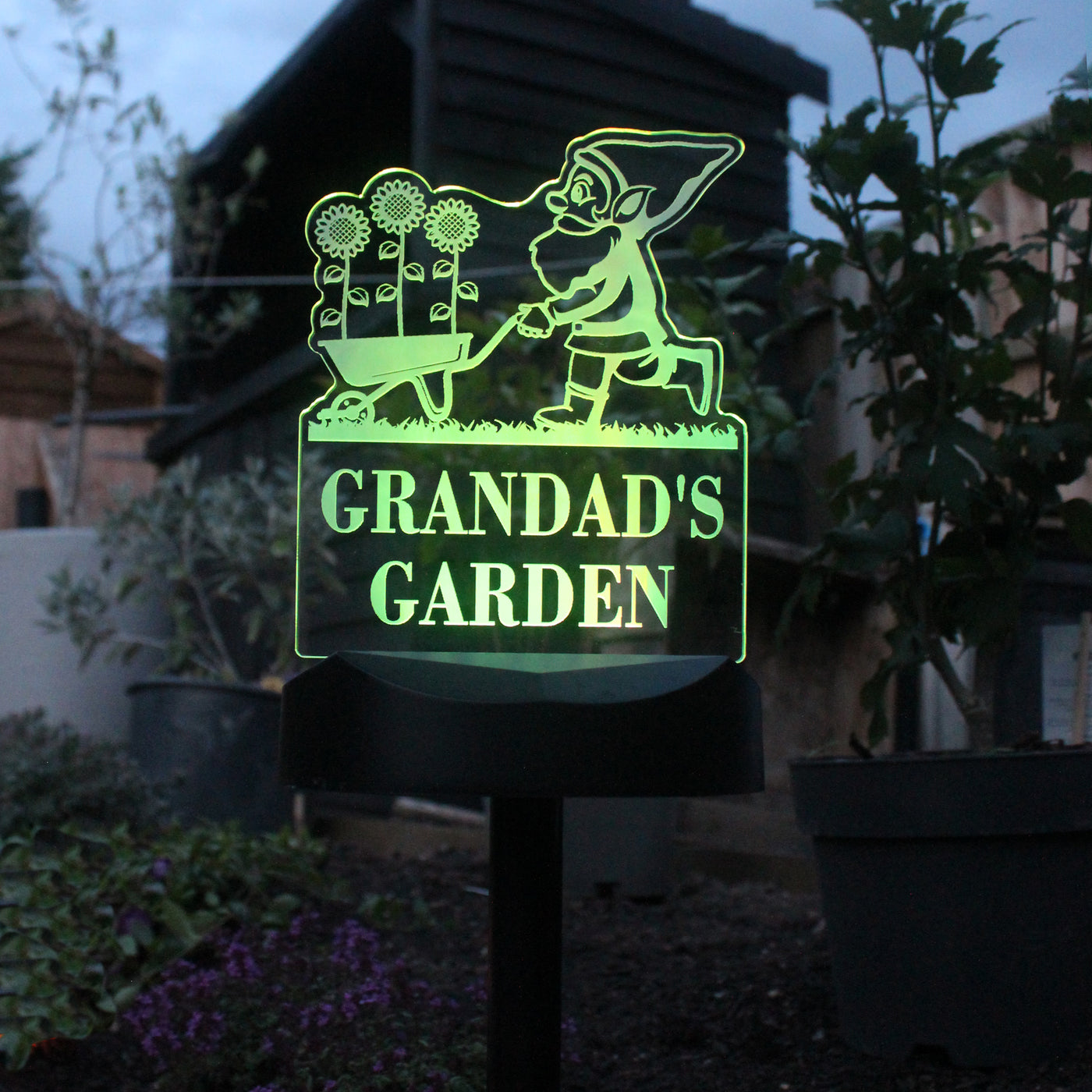 Personalised Gnome Garden Outdoor Solar Light - Truly Yours