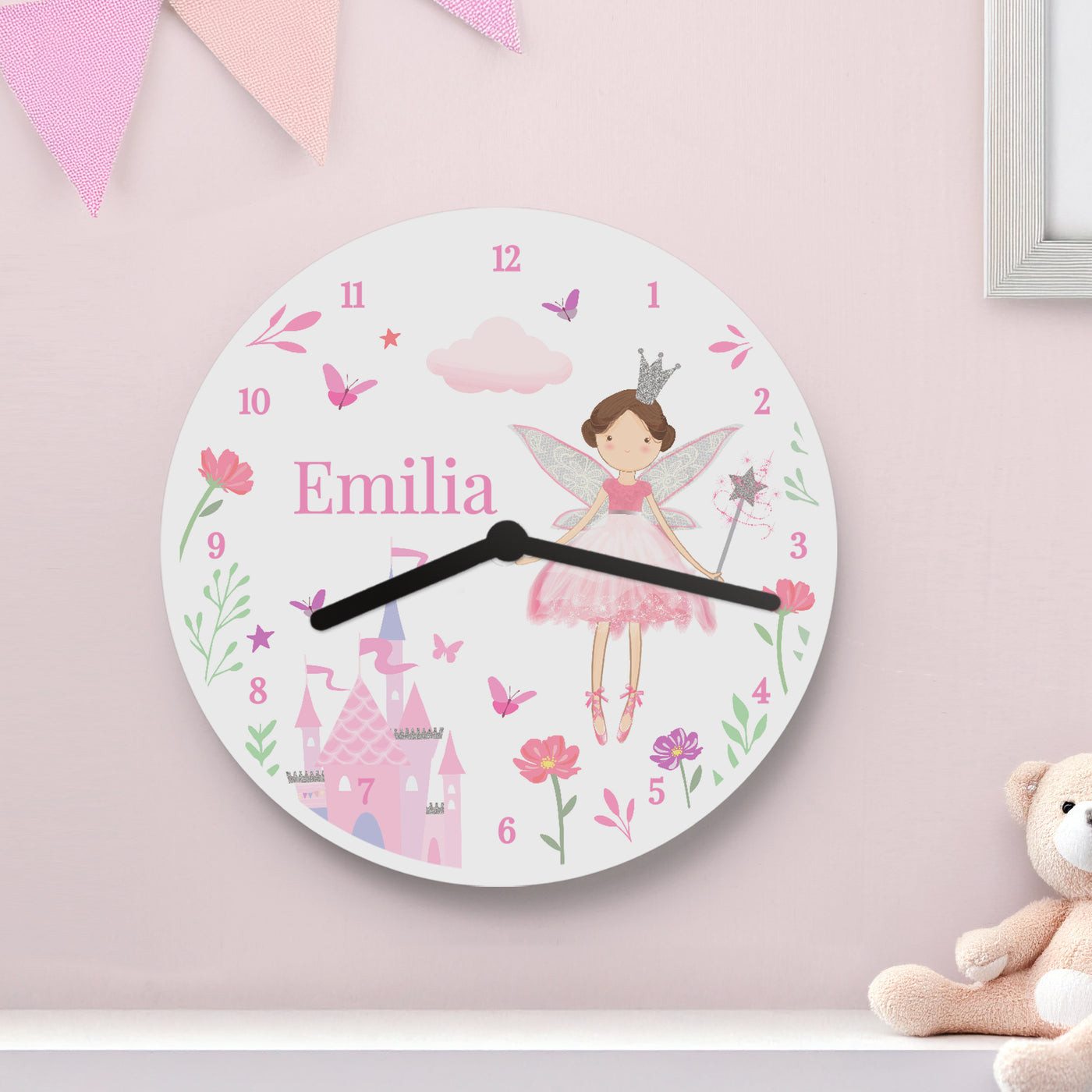 Personalised Fairy Princess Clock - Truly Yours