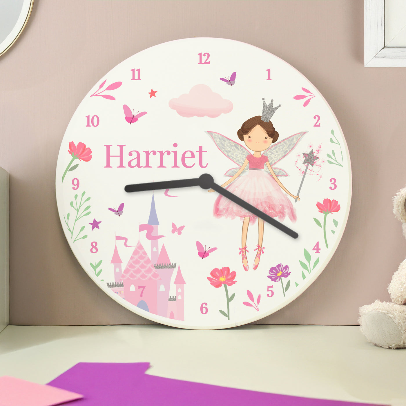 Personalised Fairy Princess Clock - Truly Yours