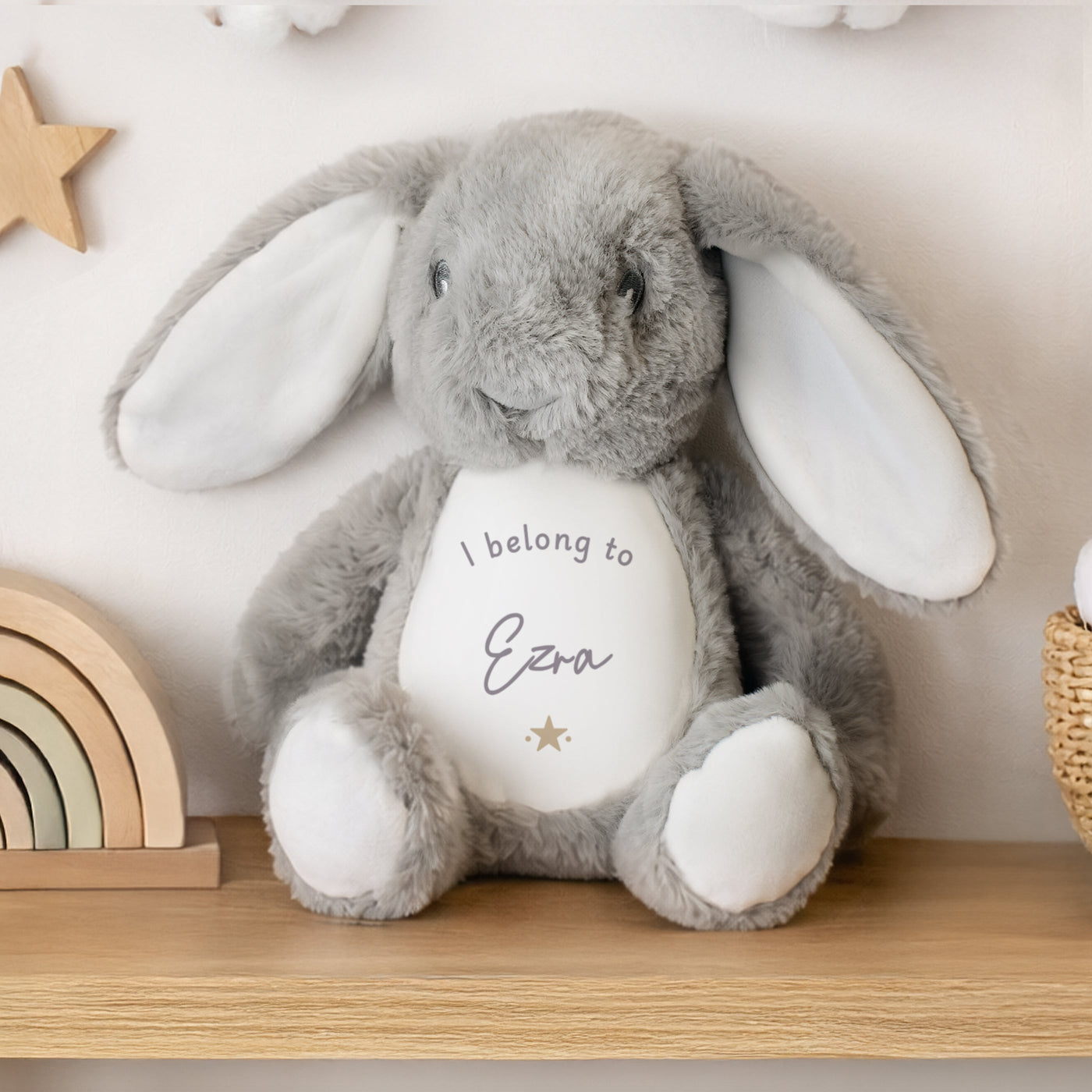Personalised I belong to Bunny Soft toy