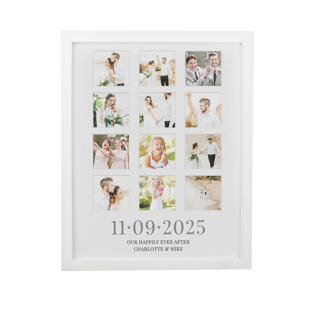 Personalised Special Date White Multi Photo Frame