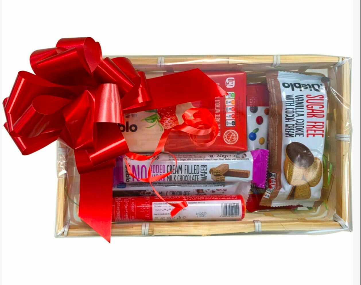 Diablo Diabetic Sugar Free Gift Hamper Box Sweets Chocolate Bar Set Sweets