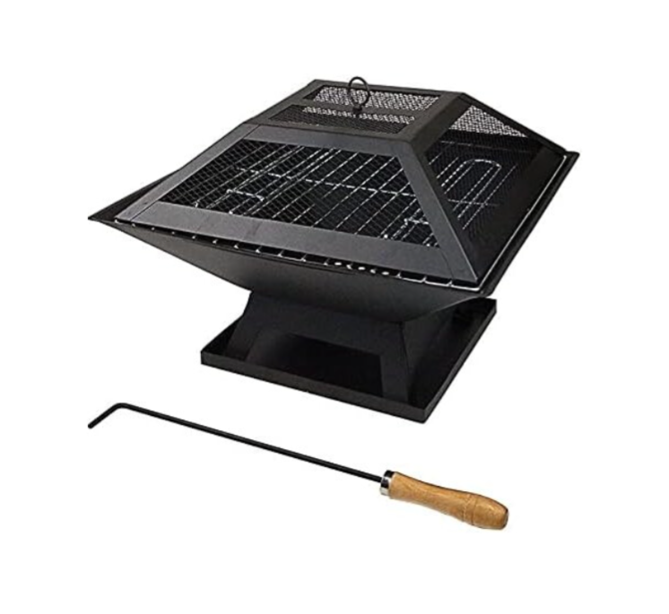 Hortus Metal Square Firepit BBQ Firepit