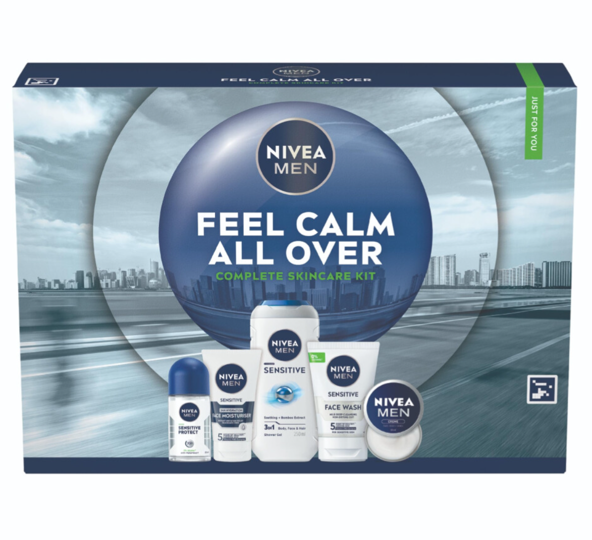 NIVEA MEN Feel Calm All Over Skincare Gift Set 5 Products - Truly Yours