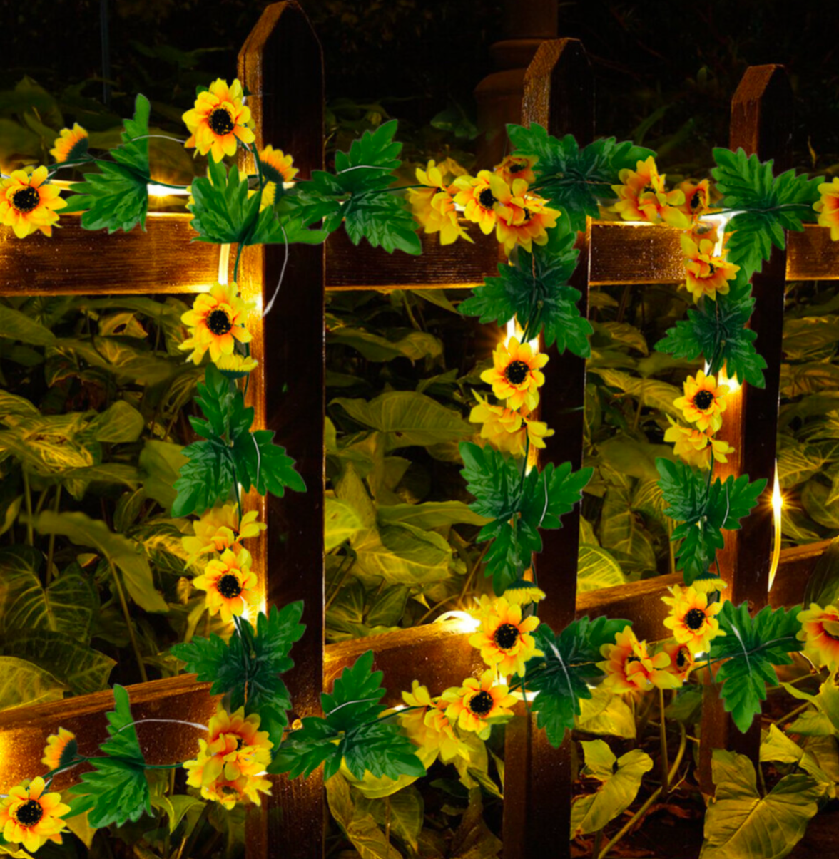 LED Solar Powered Sunflower Fairy String Lights - Truly Yours