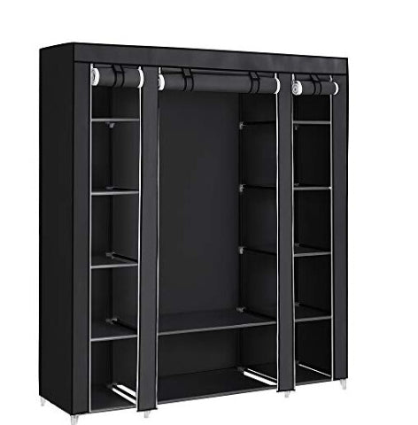 Large Capacity Fabric Wardrobe with Dustproof Cover - Truly Yours