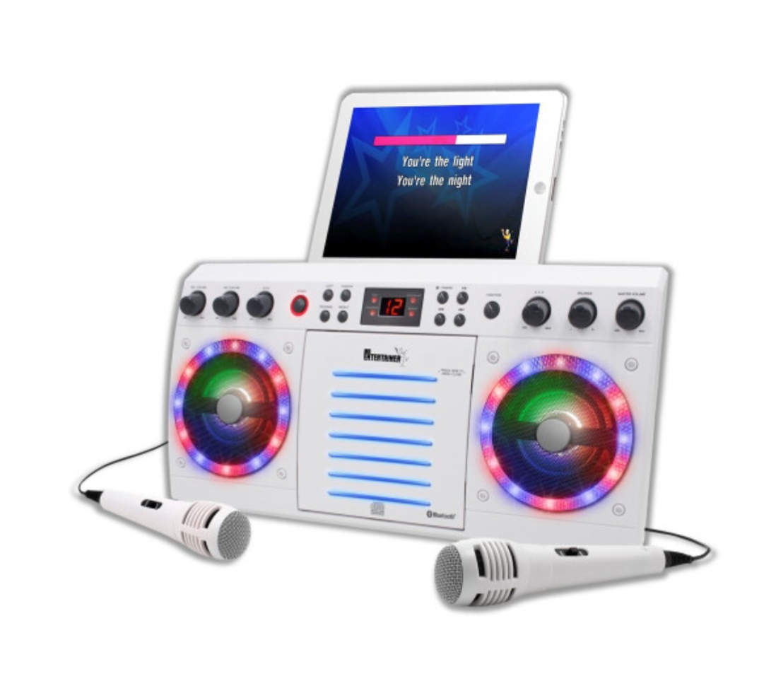 Wired Microphones, 200 Songs) Beatbox Karaoke Machine CDG/CD+G. Built in Disco Lights. Includes 2 Microphones & Party Songs - Truly Yours