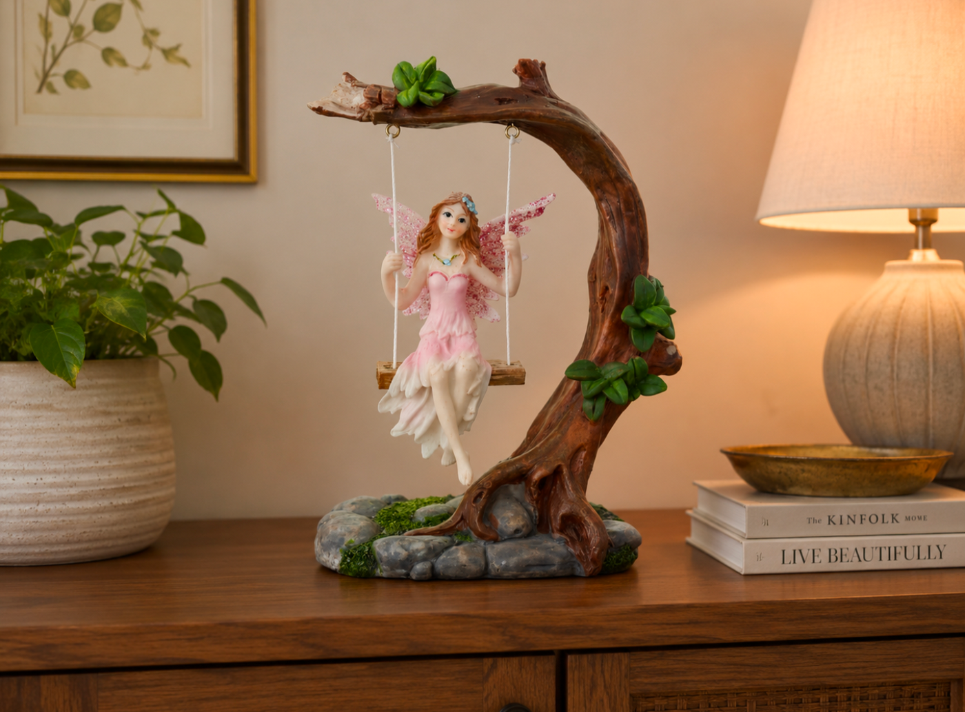 Flower Fairy Swing Figurine - Truly Yours