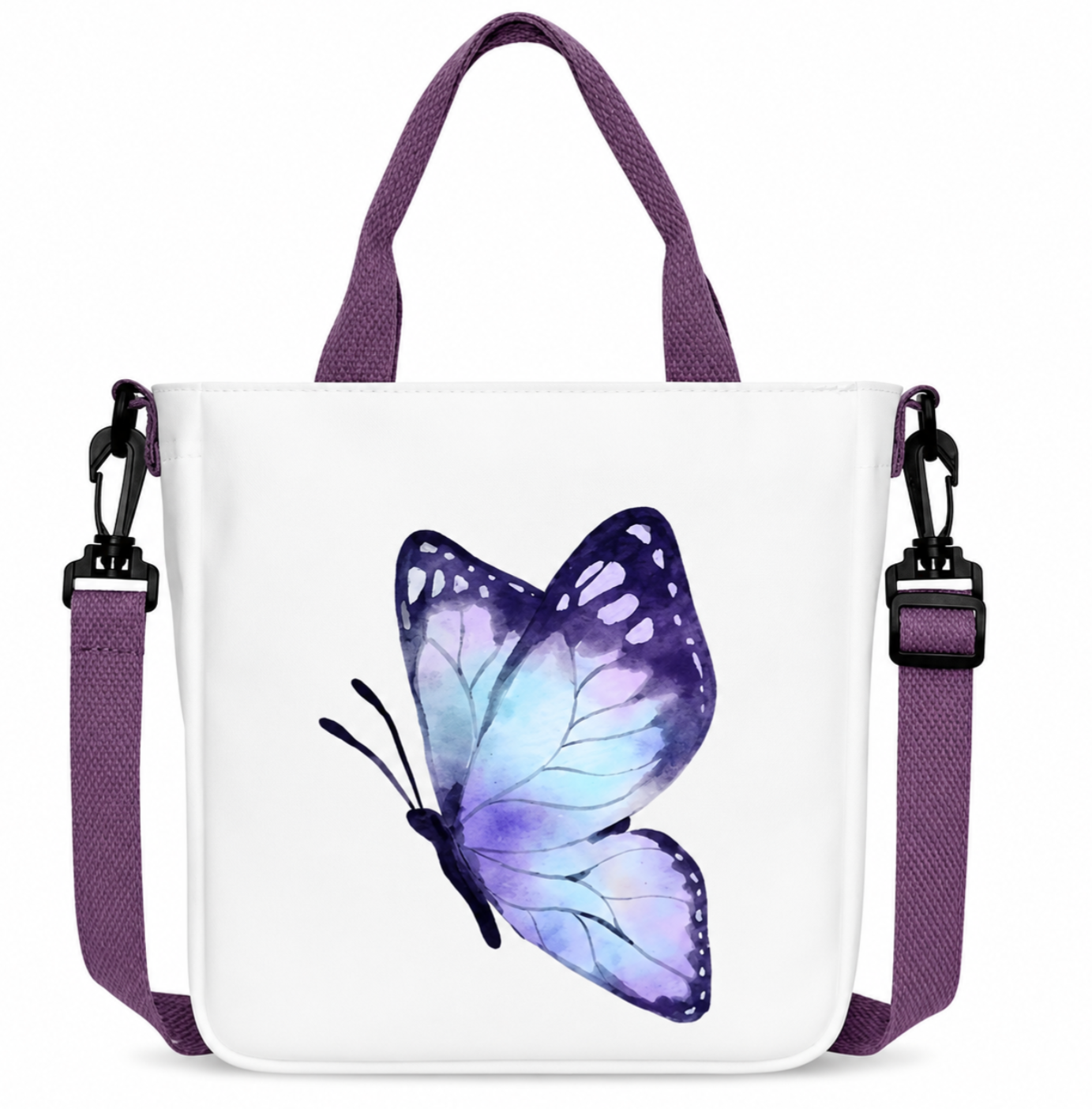 π¦ Vintage Butterfly Canvas Shoulder Bag β Floral Crossbody Tote Handbag with Zip Closure β¨ - Truly Yours