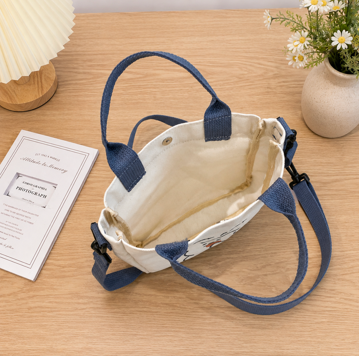 π¦ Vintage Butterfly Canvas Shoulder Bag β Floral Crossbody Tote Handbag with Zip Closure β¨ - Truly Yours