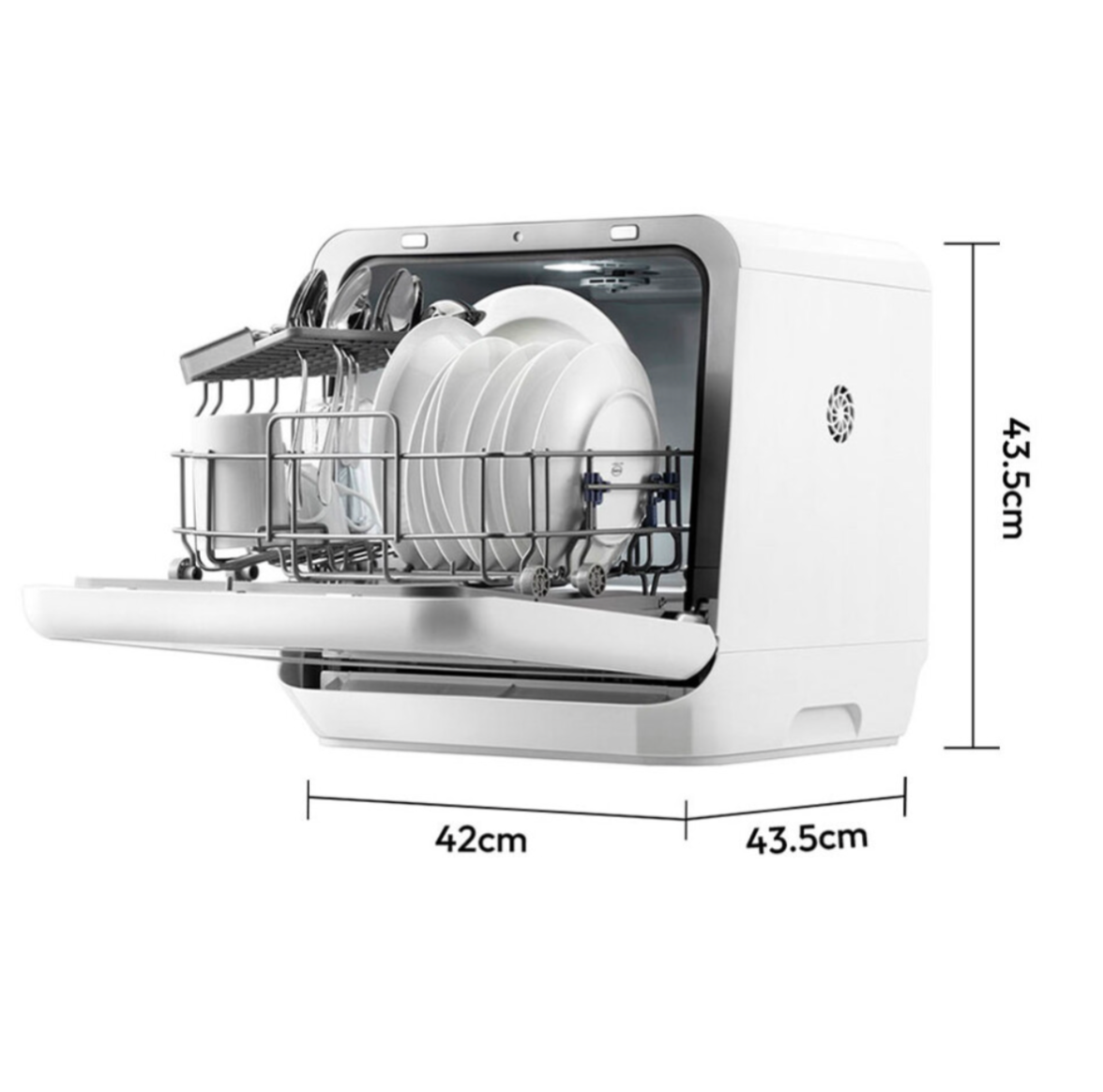 5L Countertop Dishwasher – Compact Tabletop Dishwasher with 6 Wash Programs - Truly Yours
