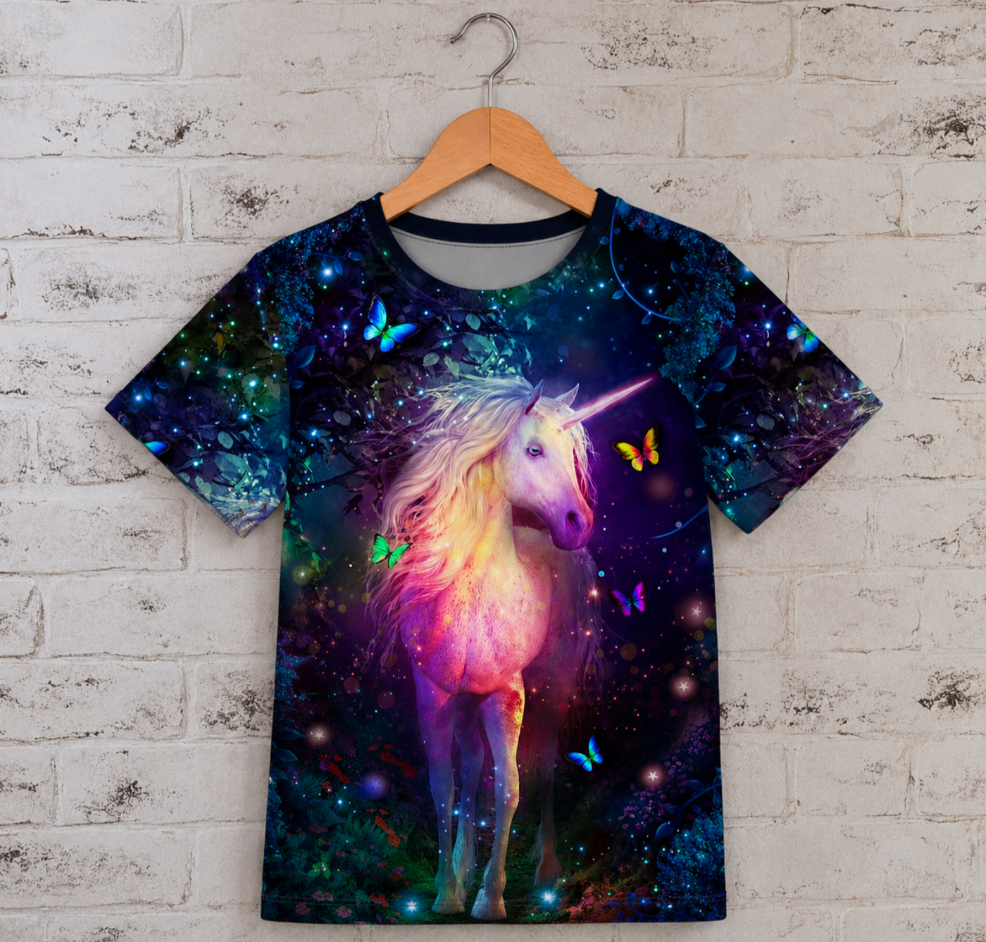 Girls' 3D Animal Unicorn T shirt Short Sleeve - Truly Yours