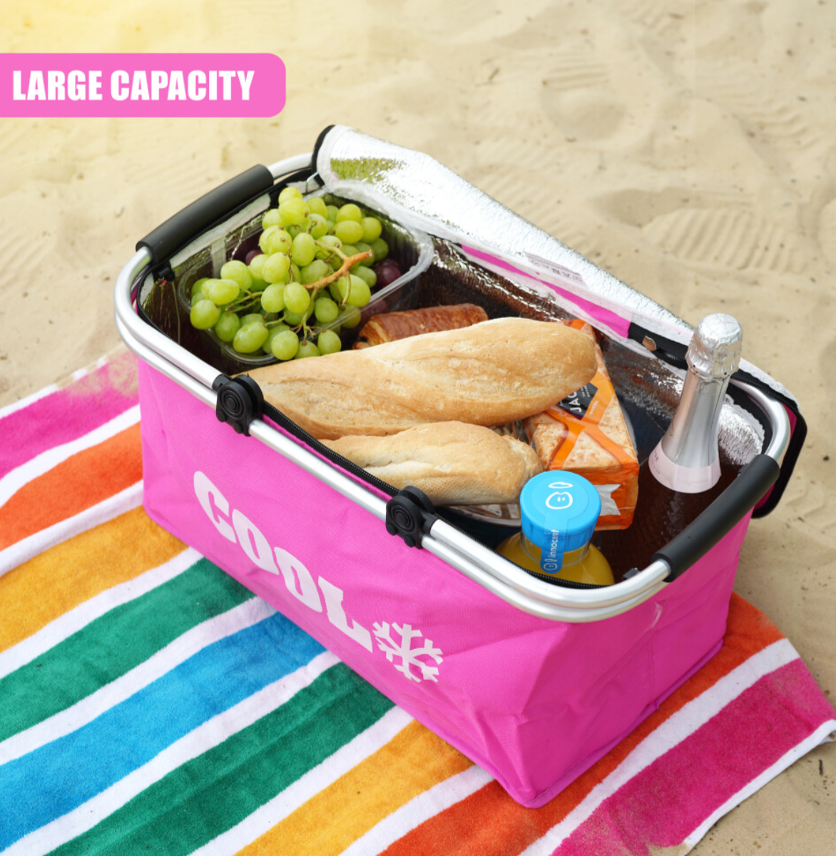 GEEZY 35L Folding Insulated Cooler Basket - Truly Yours
