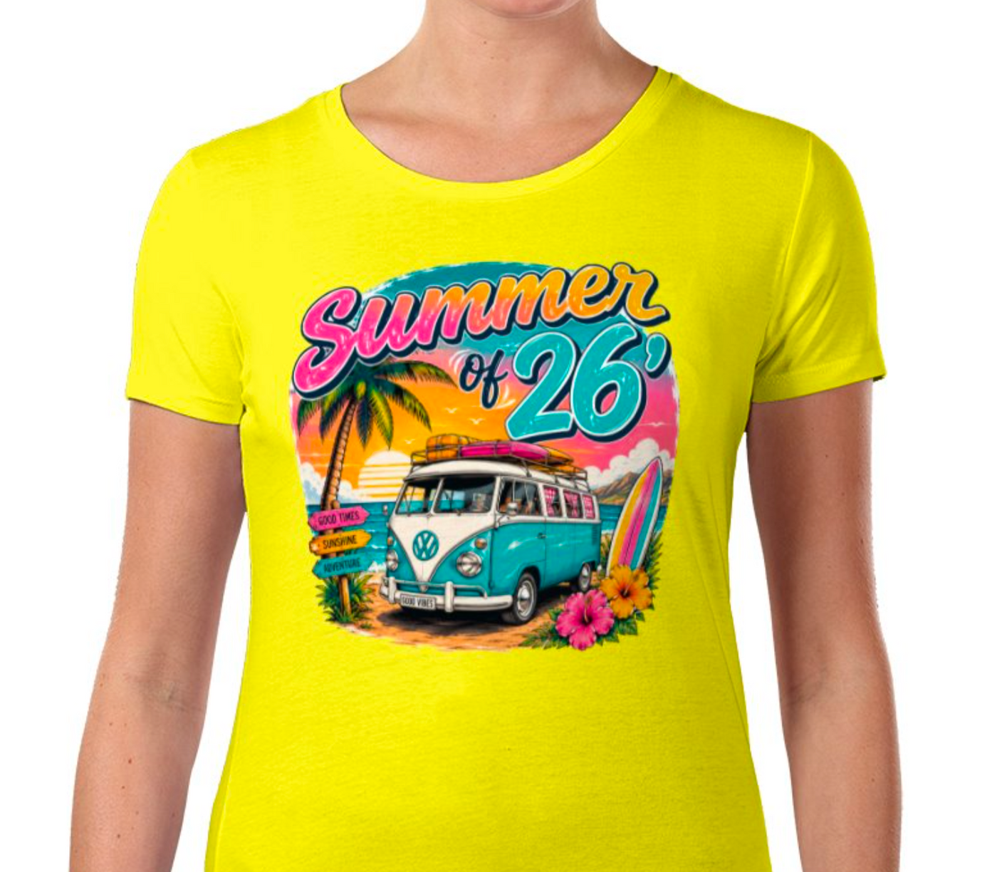 Summer of 26’ Campervan Graphic T-Shirt - 4 Colours - Truly Yours