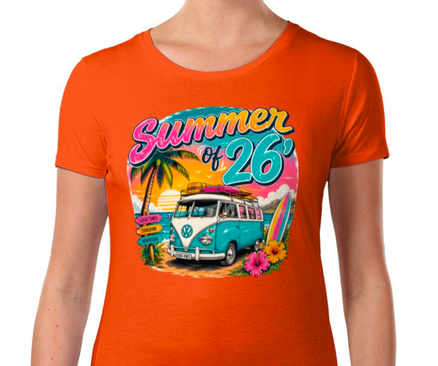 Summer of 26’ Campervan Graphic T-Shirt - 4 Colours - Truly Yours
