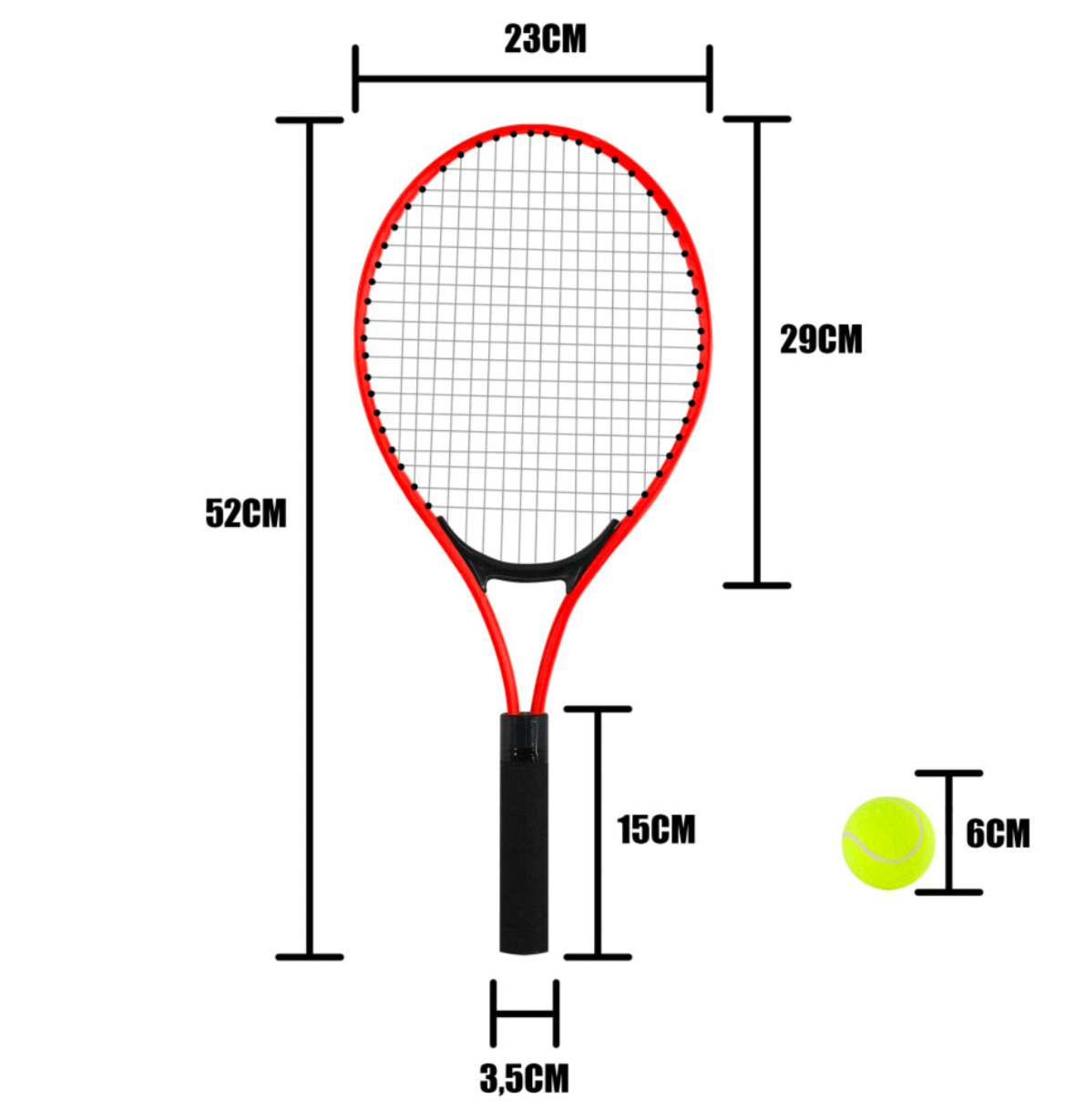 Kids Tennis Racket Set – 2 Player Outdoor Garden Tennis Game with Balls & Carry Net Bag - Truly Yours