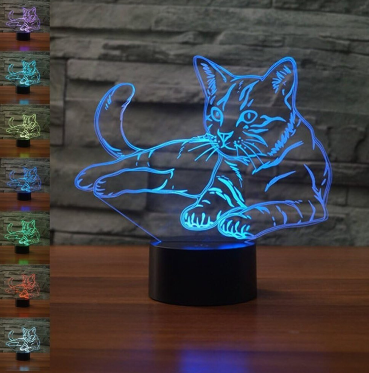 3D LED Cat Night Light - Truly Yours