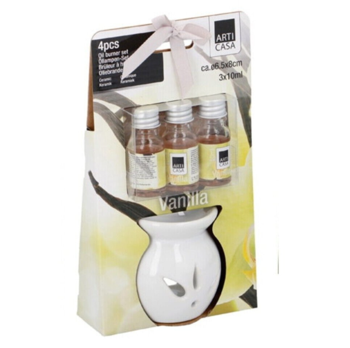 Ceramic Oil Burner Gift Set - Vanilla,Jasmine or Lavender - Truly Yours