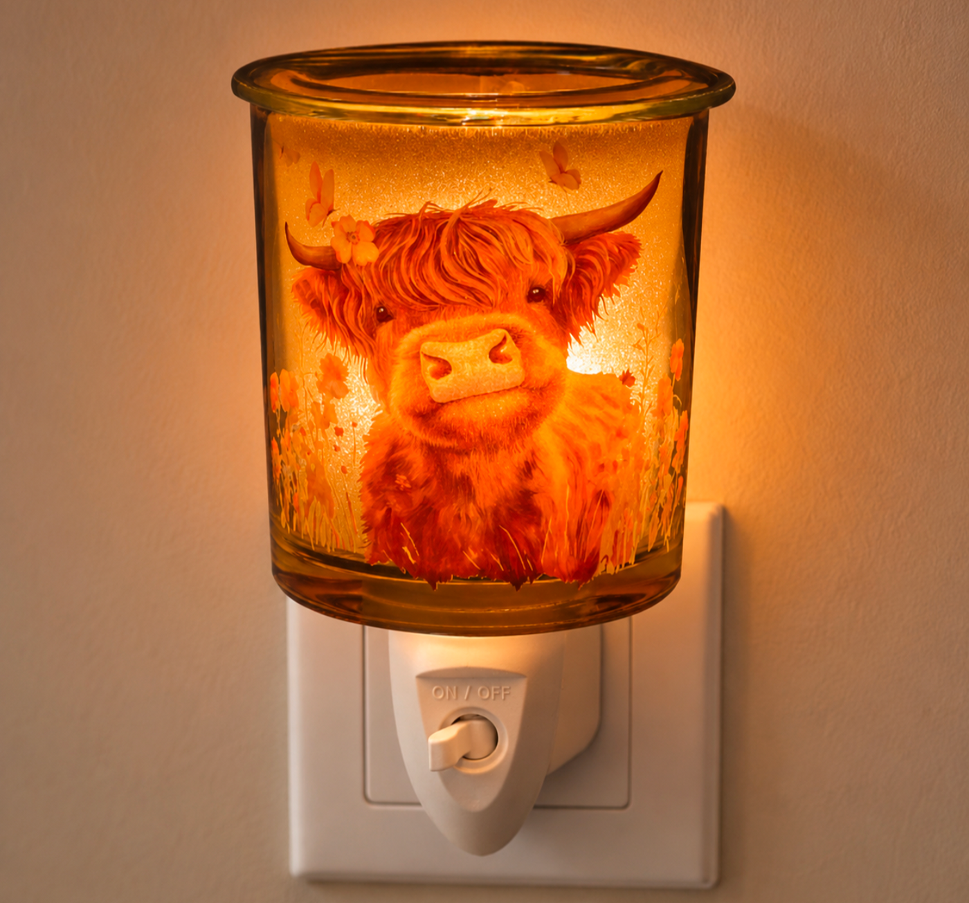Aroma Plug In Wax Melter - Highland Cow Design - Truly Yours