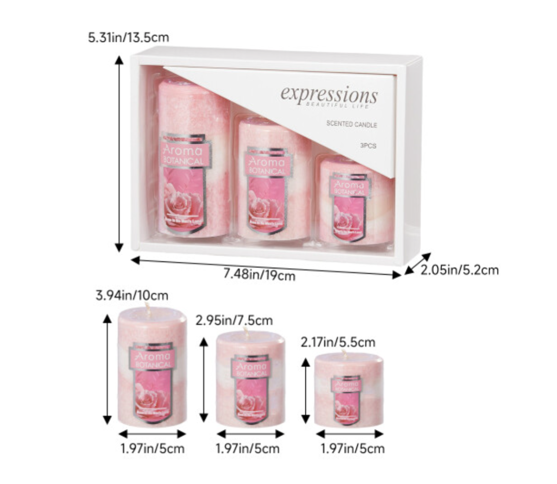 3Pcs Scented Candle Sets - Truly Yours