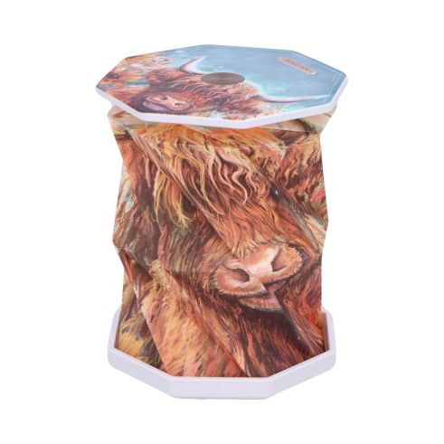 Highland Cow Foldable Lamp Rechargeable USB Powered 21cm Lamp