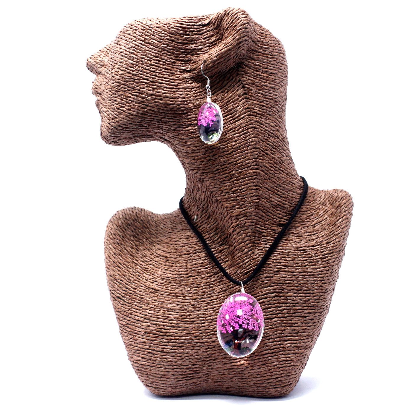 Pressed Flowers - Tree of Life set - Bright Pink - Truly Yours