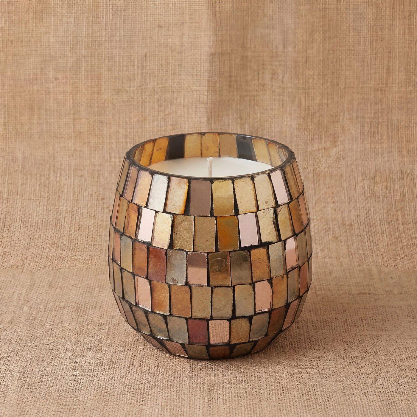 Small Glass Jar Candles - Amber Mosaic - Truly Yours