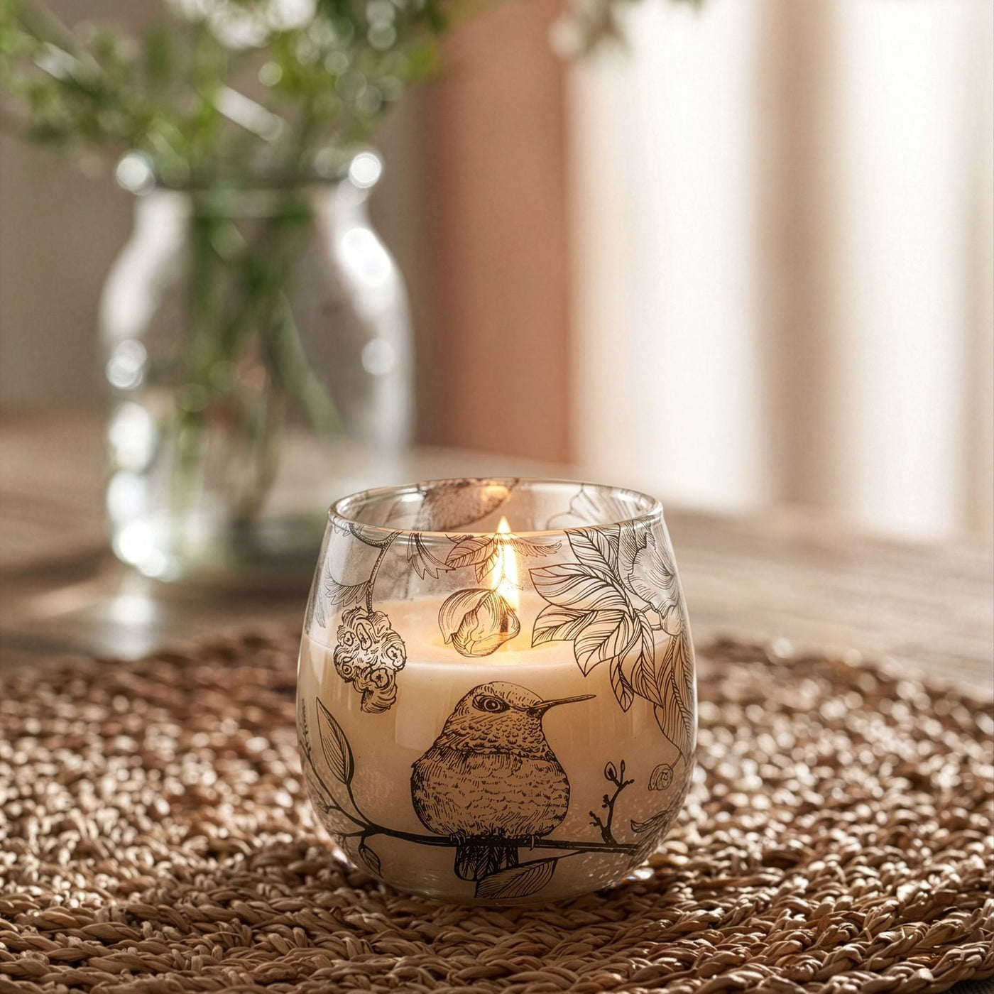 Small Glass Jar Candles - Drawn by Flame - Truly Yours